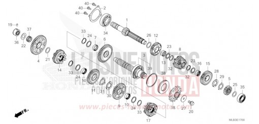 BOITE DE VITESSES CB750AT de 2026